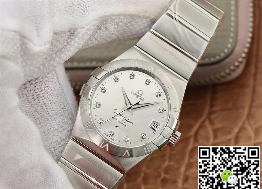 Omega Constellation 123.10.38.21.52.001 VS Factory 1:1 Best Edition Replica Watch Silver Case